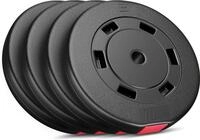 HOP-Sport Hantelscheiben Set 40 kg, Gewichtsscheiben 30 mm / 31 mm Bohrung,