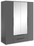 SPICE Eleganter Kleiderschrank mit viel Stauraum & Spiegelt&uuml;ren - Vielseitiger