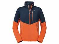 Schöffel M Fleece Jacket Hydalen Colorblock-Orange - Atmungsaktive funktionale