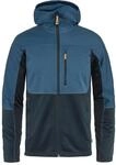 Fj&auml;llr&auml;ven Herren Abisko Trail Fleece Jacke, Indigo Blue/Dark Navy, L
