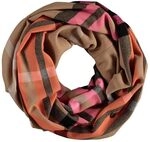 FRAAS Loop Schal 60 x 78 cm - Made in Germany - Karierter Schlauch-Schal f&uuml;r Damen -