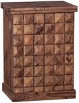 Wohnling Hausbar 65x91x50 cm Sheesham Massivholz Ausklappbar | Weinbar mit...