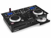 Vonyx CDJ500 DJ Controller mit Verstärker, 200 Watt, DJ Mischpult Bluetooth,...