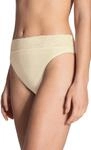 CALIDA Iconics Jazzpant Damen, aus 100% Baumwolle, Spitze am Beinausschnitt Champagne