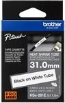 Original Brother Pro Tape HSe-261E Schrumpfschlauch &ndash; schwarz auf wei&szlig;