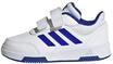 adidas Unisex Baby Tensaur Hook and Loop Shoes, Cloud White/Lucid Blue/Black, 25 1/2