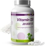 Vita2You Vitamin D3-20.000 IE - 120 Kapseln - Hochdosiert - 1000 I.E. pro Tag - 20000