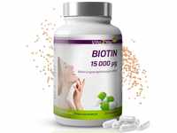 Vita2You Biotin 15.000 mcg (Vitamin B7) 240 Kapseln - Hochdosiert mit 15mg -...