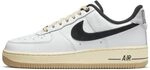 Nike Damen Air Force 1 '07 LX Sneaker, Wei&szlig;/Schwarz-Muslin-Gipfel, 38 EU