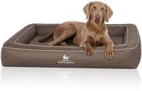 Knuffelwuff Orthop&auml;disches Hundebett aus Laser gestepptem Kunstleder Montego M-L 85