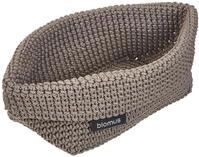 blomus H&auml;kelkorb -TELA- | Aufbewahrungskorb aus Textil | Farbe Taupe | dekorativer