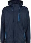 CMP - Herrenjacke mit Rei&szlig;verschluss und atmungsaktiver Kapuze, Schwarz Blau, 54