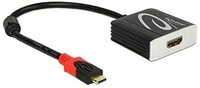 DeLock Adapterkabel USB Type-C Stecker > HDMI 4 K/60 Hz Buchse schwarz DP-Alt Mode,