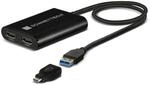 SoNNeT Dual 4K HDMI 2.0 Adapter for M1 Macs, USB3-DHDMI