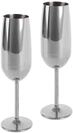 Echtwerk Sektglas, Champagnerglas, Sektkelche aus Edelstahl, Unzerbrechliche Gl&auml;ser,