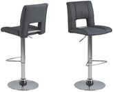 AC Design Furniture Sonia Barhocker 2er Set, B: 41,5 x H: 115 x T: 52 cm, Grau/Chrom,