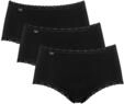 Sloggi Damen Unterhose 24/7 Cotton Lace Midi , Baumwolle, Spitzen-Optik, 3-Pack, 48,