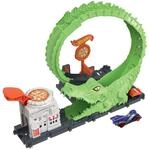 Hot Wheels Spielset Krokodilangriff - Rennbahn, Looping, Spirale, Verstellbarer