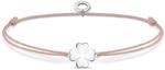 THOMAS SABO Armband Kleeblatt 925 Sterlingsilber, Nylon