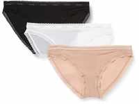 Calvin Klein Damen 3er Pack Slips Bikini Form mit Stretch, Mehrfarbig