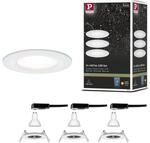 Paulmann 93442 LED Einbauleuchte Nova Basisset starr IP44 rund 78 mm GU10 3x6,5W