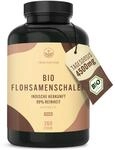 Bio Flohsamenschalen Kapseln - 360 Kapseln (je 750mg) - 4500mg hochdosierte