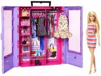 Barbie Ultimate Closet, Kleiderschrank mit über 15 Kleidern und Accessoires, Set zum