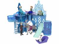 Mattel Disney Die Eiskönigin Spielzeug, Elsas Stapelschloss Puppenhaus-Spielset mit