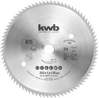 kwb Kreiss&auml;geblatt 205 x 18 mm, Made in Germany, sehr feine Schnitte,...
