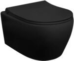 Aloni Design H&auml;nge-WC mit Taharet/Bidet/Hygiened&uuml;se Schwarz matt