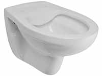 Calmwaters® Hänge WC spülrandlos in Manhattan-Grau, Wand-WC mit Abgang...