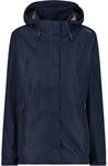 CMP - Damenjacke mit Rei&szlig;verschluss und atmungsaktiver Kapuze, Schwarz Blau, M