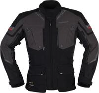 Modeka Panamericana 2 Motorrad Textiljacke (Black/Grey,XL)