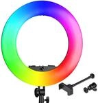 Walimex pro LED Rainbow Ringleuchte, RGB Ringlicht mit 60 W, Regenbogen LED per...