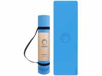 Fitleap Yoga-Matte Pro Blau aus umweltfreundlichem TPE-Schaum. Sehr rutschfeste,