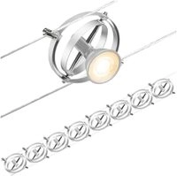 Paulmann 94490 CorDuo Seilsytem Set Cardan DC max. 8x7 Watt erweiterbar Chrom matt