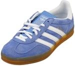 Adidas Damen Gazelle Indoor W Sneaker, Blue Fusion/FTWR White/Gold met, 38 EU