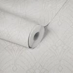 Livingwalls Art D&eacute;co Tapete Mata Hari Vliestapete beige creme gelb leicht gl&auml;nzend