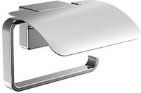 EMCO Cue Papierhalter mit Deckel, markant geformter Toilettenpapierhalter zur