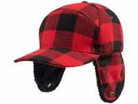 Brandit Lumberjack Wintercap, Rot-Schwarz