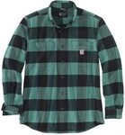 Carhartt Herren Workwear Relaxed Fit Midweight Flannel L/S Plaid Shirt,Slate...