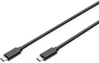 DIGITUS USB 2.0 Kabel &ndash; 3m &ndash; USB-C zu Typ-C &ndash; 480 Mbps &ndash; f&uuml;r Computer,
