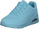 Skechers Damen Uno Stand On Air Sneakers, Light Blue Durabuck Mesh, 36.5 EU