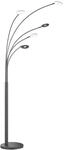 Fischer & Honsel|Stehleuchte, Dent|sandschwarz|Acrylglas-satiniert|B: 79,00 cm, H: