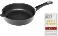 AMT Gastroguss Bratpfanne, 24 cm &Oslash;, 7 cm hoch, Schmorpfanne, abnehmbarer Stiel,