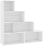 vidaXL B&uuml;cherregal Raumteiler Treppenregal Stufenregal Standregal Regal...