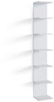 Vicco Wandregal Paolo, Wei&szlig;, 30 x 190 cm, zur Aufbewahrung von B&uuml;chern und