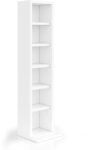 Vicco Cd-Regal, Wei&szlig;, 21 x 91.8 cm, mit h&ouml;henverstellbaren Einlegeb&ouml;den zur