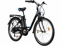 ZÜNDAPP Z505 City E-Bike Damen 26 Zoll | Citybike mit 6 Gang Schaltung Pedelec 