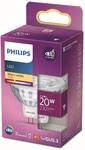 Philips LED GU5.3 Lampe, 20 W, Reflektor, silber, 36&deg; drehbar, warmwei&szlig;